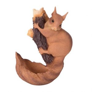 Кормушка для птиц Белочка на ветке, 35 см.