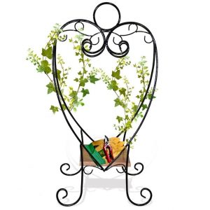 Кованая подставка для цветов садовая арт. 21122, 31х84х43 см.