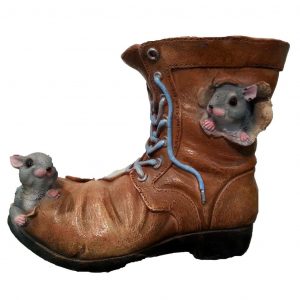 Кашпо Ботинок с мышками