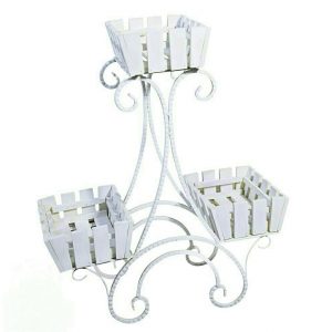 Кованая подставка для цветов Кантри арт. 21138, 25х69х60 см.