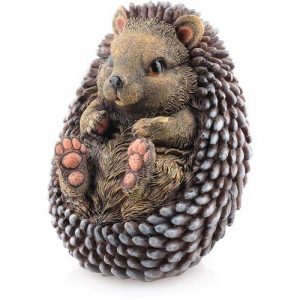 Садовая фигура Ежик на спине, 23х20 см.