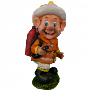 Садовая фигура Гномик с рюкзаком 17х31 см.