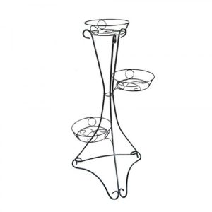 Кованая Стойка для 3-х цветов арт. 21078, 60х106х60 см.