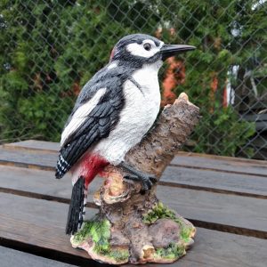 Садовая фигура Дятел на суку 24х19 см