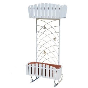 Кованая подставка для цветов Кантри арт.19037, 40х130х63 см.