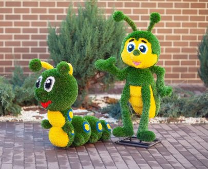 Топиари Композиция Гусеничка и Сверчок