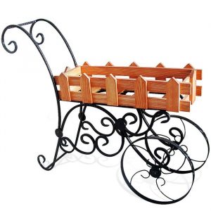 Подставка для цветов Садовая тележка арт. 19012, 25х96х77 см.