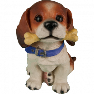 Садовая фигура Рассел терьер с косточкой, 20х19 см.