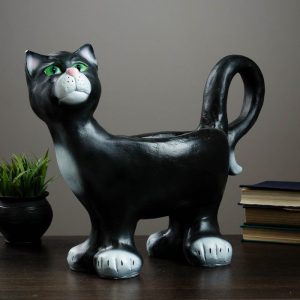Садовая фигура Кашпо кот средний, 37х45 см.