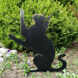 Декор из метала Кошка на задних лапах 36х28 см