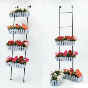 Кованая подставка для цветов Кантри арт. 21143, 200х40х25 см.