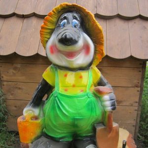 Садовая фигура Крот садовник 70х45 см.