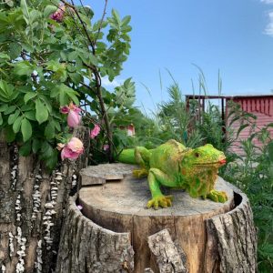 Садовая фигура Хамелеон, 43х13 см.