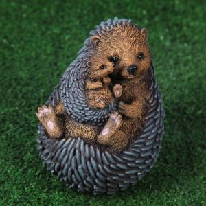 Садовая фигура Два ёжика, 18х15 см.