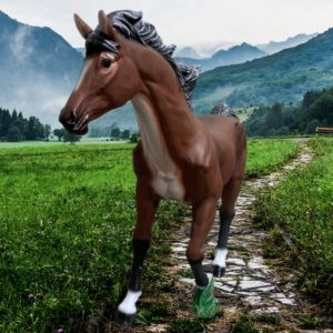 Садовая фигура лошадь 48х79 см