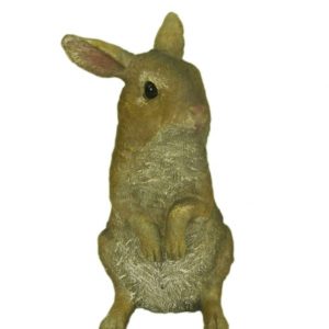 Садовая фигура Заяц Майк лапы на животе 23х13 см