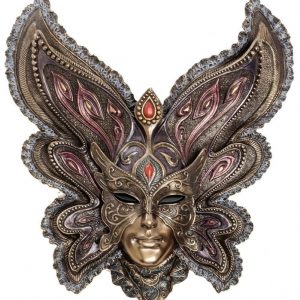 Венецианская маска для интерьера "Бабочка", 27 см.