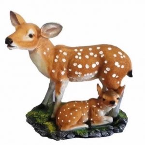 Садовые фигуры Олениха с олененком 48х59 см