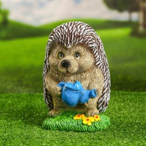 Садовая фигура Ежик с лейкой, 23х17 см.