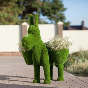 Топиари  Ослик с поклажей 140x115x132 см