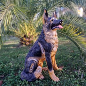 Садовая фигура Овчарка большая сидит 85х56 см