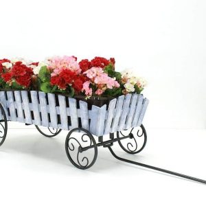 Кованая подставка для цветов Кантри арт. 21141, 30х85х45 см.