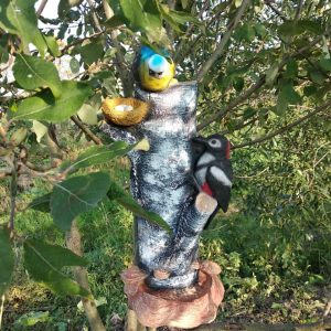 Кормушка для птиц дятел и синичка, 65х35 см.