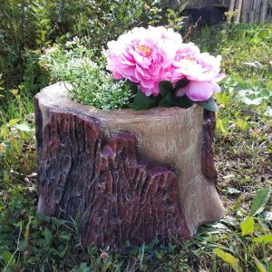 Кашпо Пень средний, 51х50х27 см.