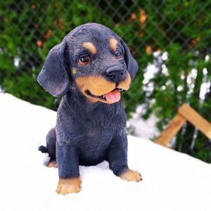 Садовая фигура Щенок сидит, 35 см.