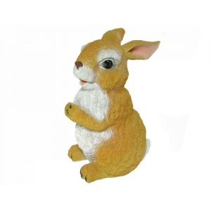 Садовая фигура Зайчонок пушистый, 27 см.