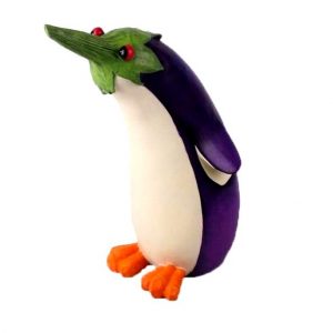 Садовая фигура Баклажановый пингвин 33х22 см