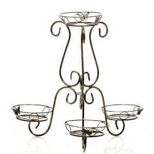 Кованая Стойка для 4-х цветов арт. 21089, 70х73х70 см.