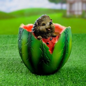 Зоокашпо Арбуз с ёжиком 18х19 см