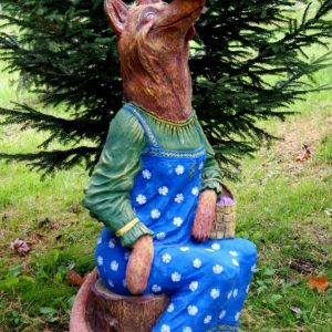 Скульптура Лиса с колобком 160х60х70 см