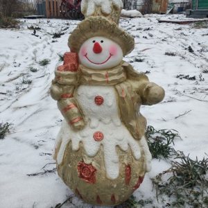 Фигура на новый год Снеговик Изобилие, 46 см.