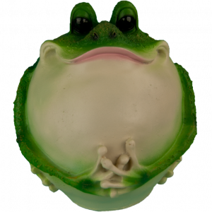 Садовая фигура Лягушка толстая, 20х18 см.