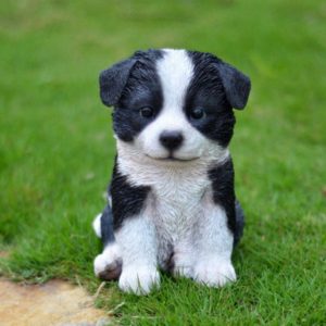 Садовая фигура Щенок лайки, 18х13х17 см.