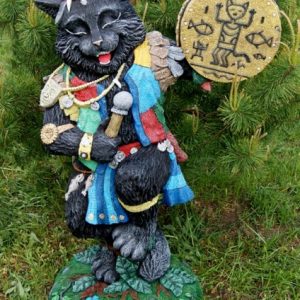 Скульптура Кот-шаман 130х90х60 см