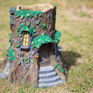 Садовое кашпо Дом-пень 70х62х67 см