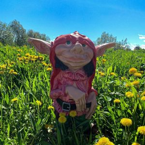 Садовая фигура Гоблин с кольцом 68 см.