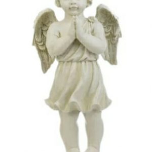 Садовая фигура Ангел молящийся стоит, 50х25 см.