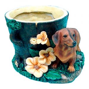 Кашпо Такса 16х18 см