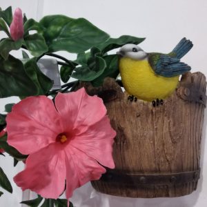 Кашпо навесное Кадка с синицей