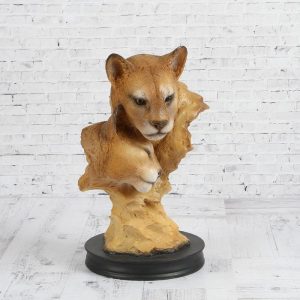 Скульптура две головы львицы 35х22 см