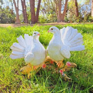 Садовая фигура Два голубя, 25х40 см.