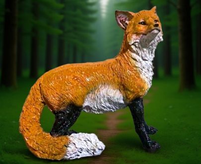 Садовая фигура Лиса смотрит  50х55 см