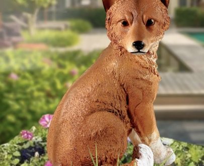 Садовая фигура Лиса сидит 38х27 см