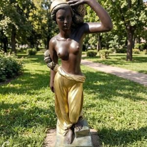 Скульптура Девушка негритянка 115х41х40 см