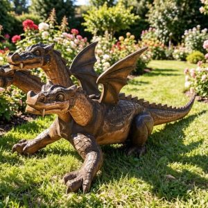 Скульптура из дерева "Змей горыныч" 150х190х110 см